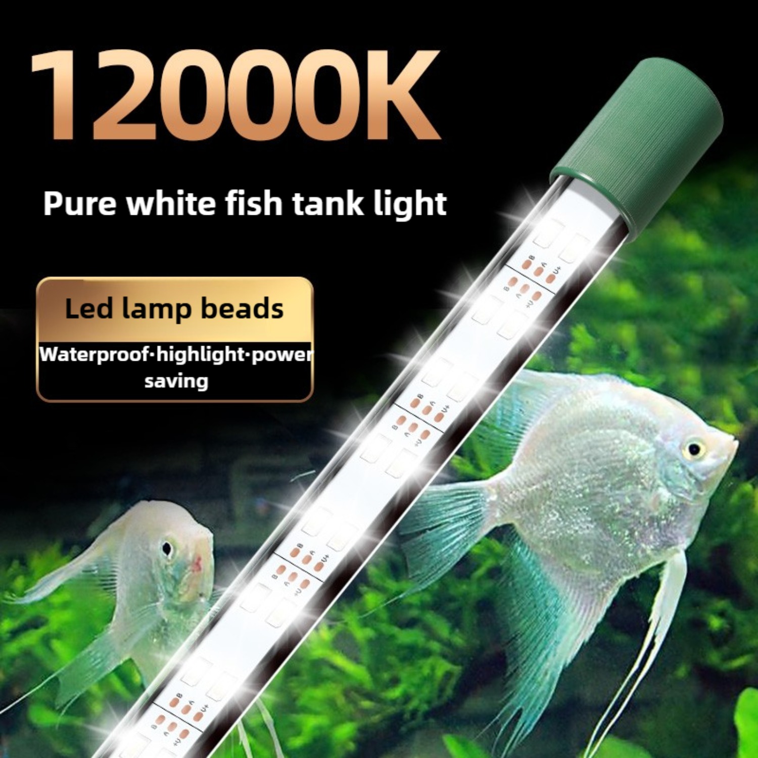 Planted Aquarium Freshwater - LED-Aquarium-Lichtröhre, 25 W, Aquarium-Licht, wasserdicht, weißes