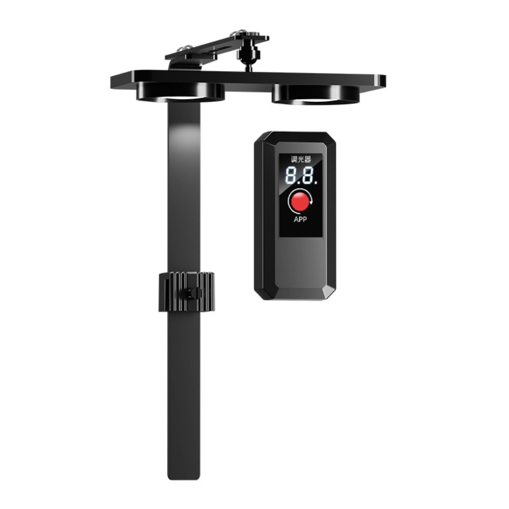 Planted Aquarium Freshwater - Clip-on-LED-Aquariumlicht, 24/7 Zyklus, Aquariumlicht mit APP-Aluminium,