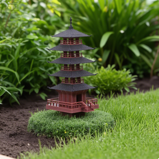 Aquarium Plants - Garten Aquarium Bonsai Dekor Mini Pagode