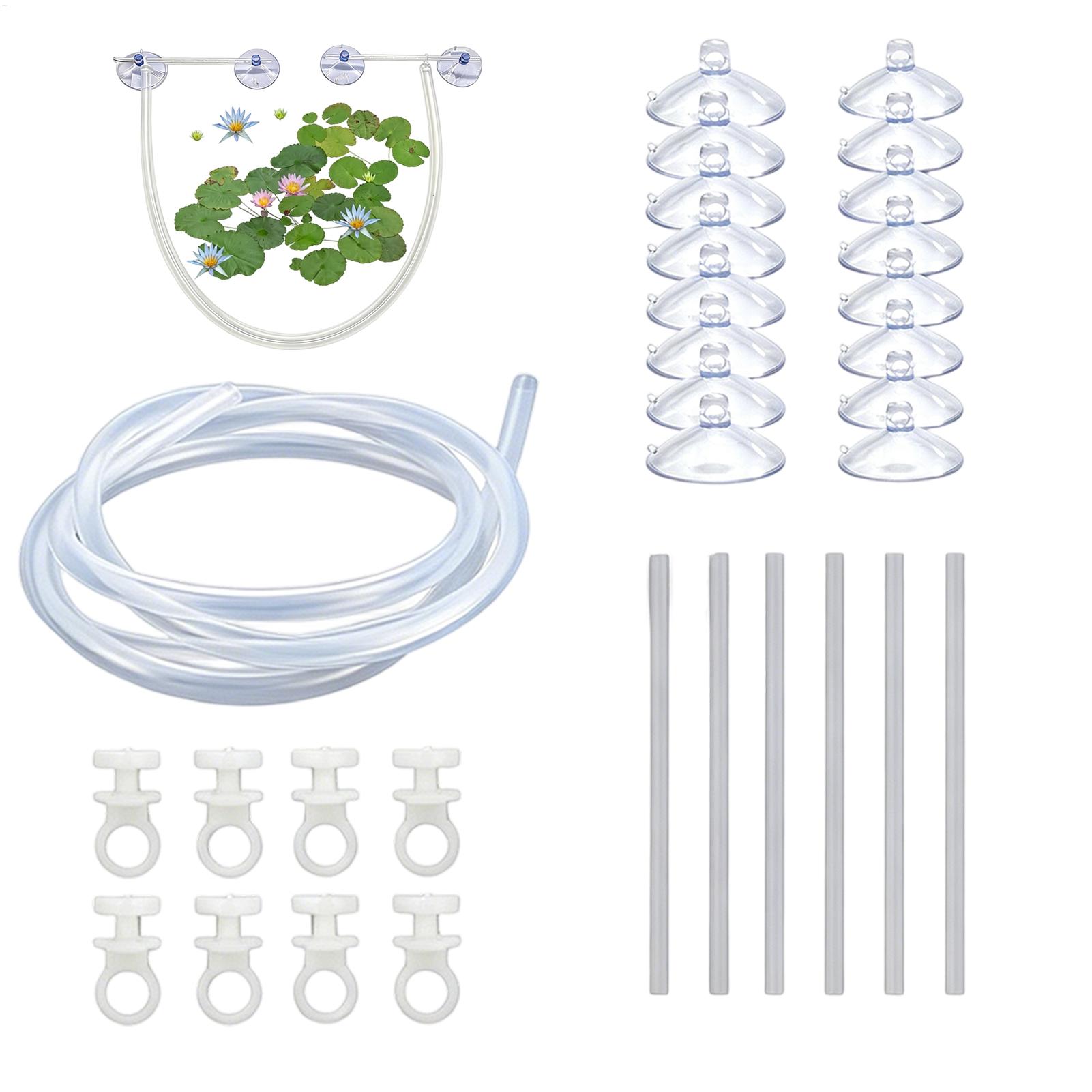 Planted Aquarium Betta - Aquarium-Schwimmpflanzenbarriere, automatisch höhenverstellbar, Pflanzenseparator-Set für Betta-Aquarien