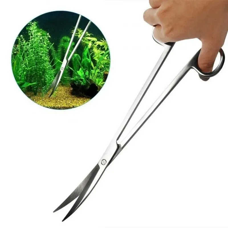 Planted Aquarium Products - Aquariumschere, extra langes Reinigungswerkzeug aus Edelstahl,