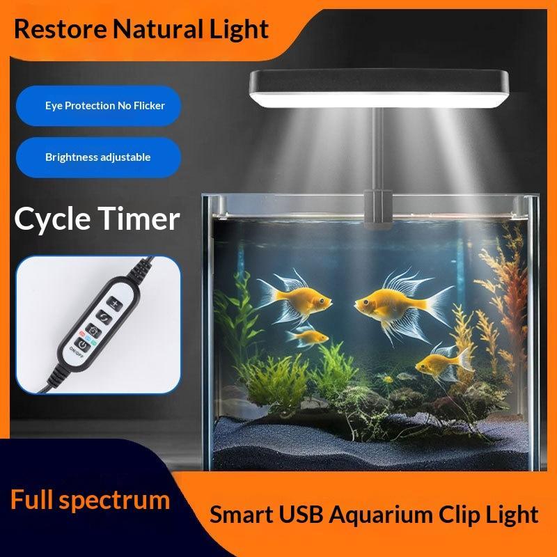 Aquarium Plants - Vollspektrum LED-Aquariumbeleuchtung 360 Grad Einstellbar mit