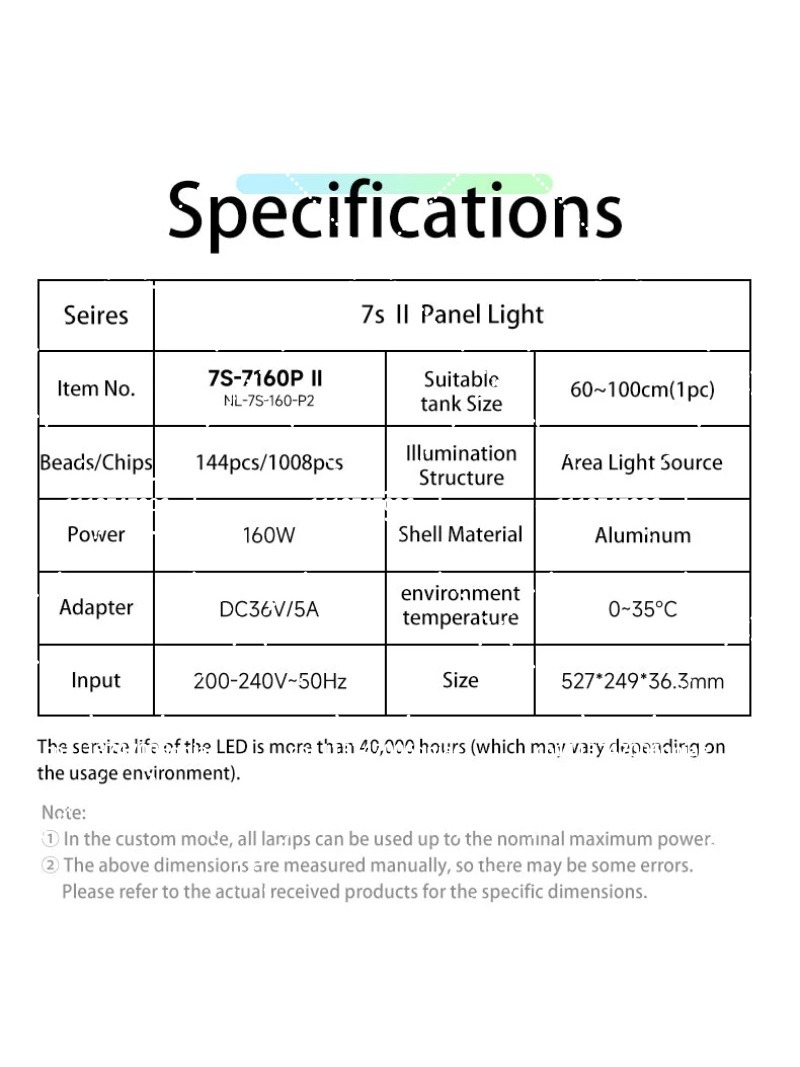 Aquarium LED-Beleuchtung 160W  – Aquarium Plants Bewertung und Preis